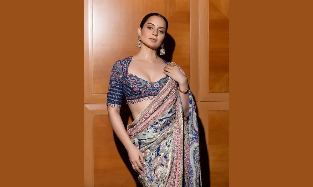 Kangana Ranaut Tarun Tahiliani saree