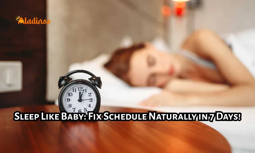fix sleep schedule naturally