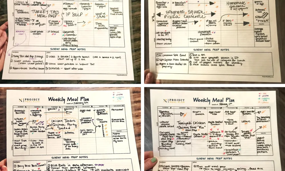 Easy weekly meal planning with anchor method protein and grain bowls