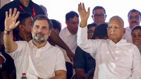 Rahul Gandhi in Voter Power Yatra in Bihar