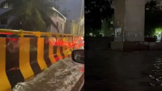 Bengaluru double-decker flyover flooding