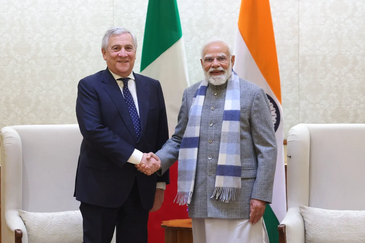Tajani Modi meeting