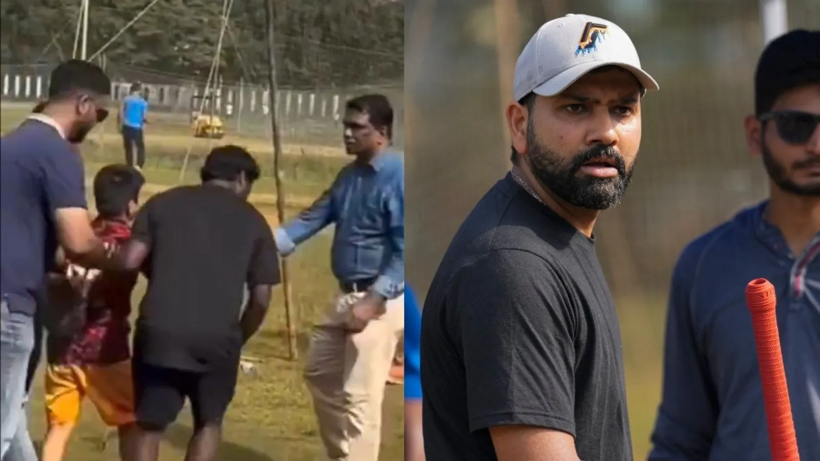 Rohit Sharma Scolds Security for Young Fan