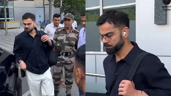 Rohit Sharma Virat Kohli Delhi airport fans Australia tour