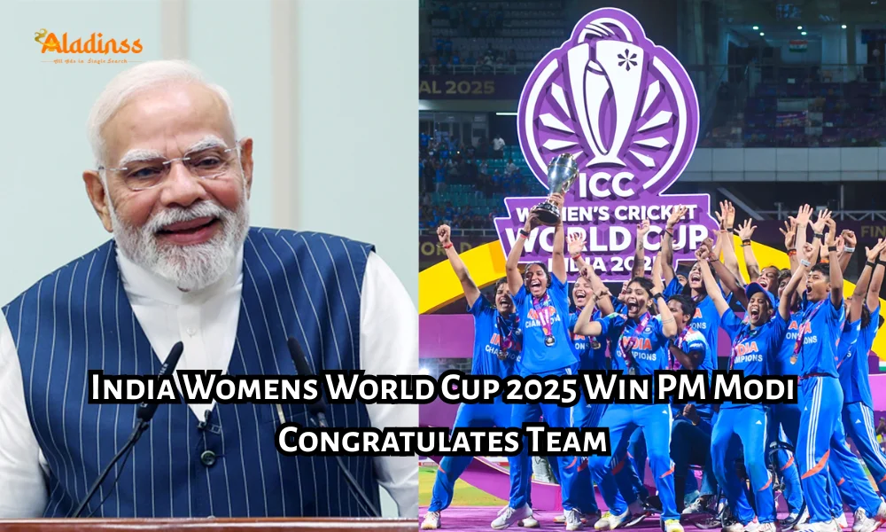 India Womens World Cup 2025 Win PM Modi Congratulates Team