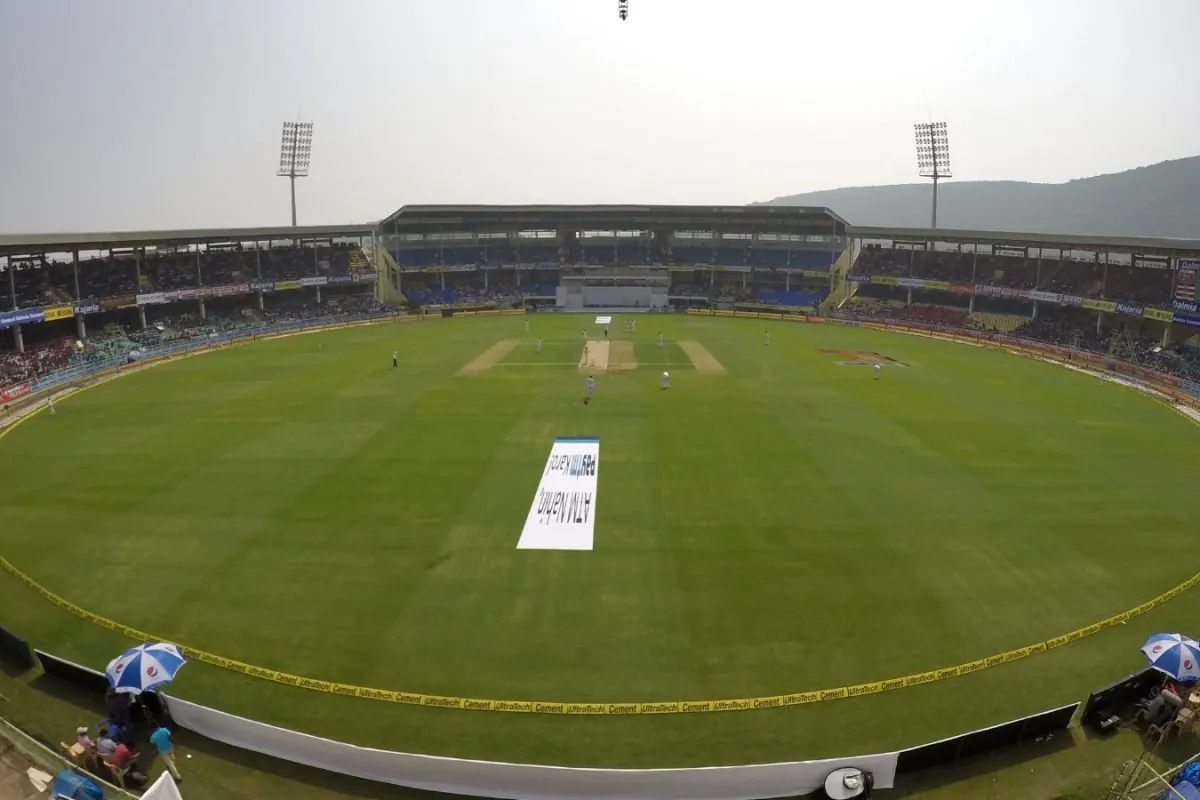 Visakhapatnam cricket stadium under lights for historic double chase