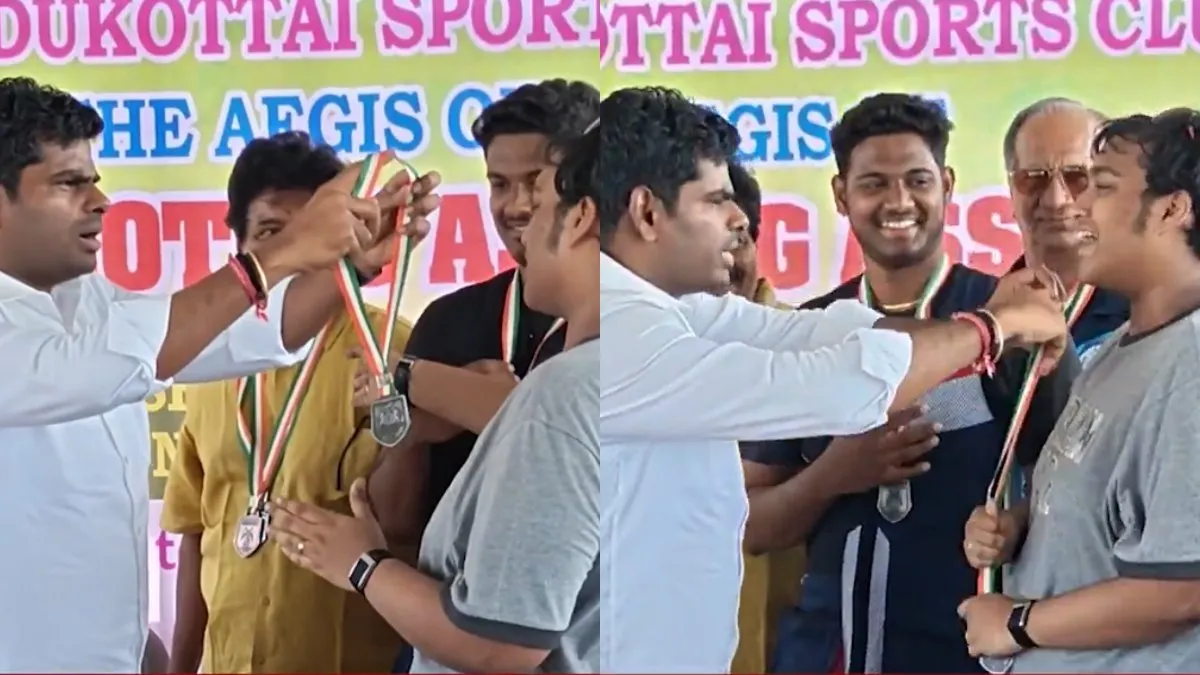 TRB Raja Son Refuses Medal from Annamalai 2025