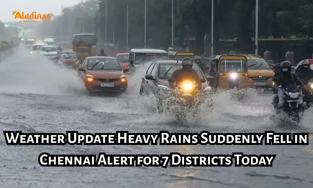 Weather Update Heavy Rains Suddenly Fell in Chennai Alert for 7 Districts Today