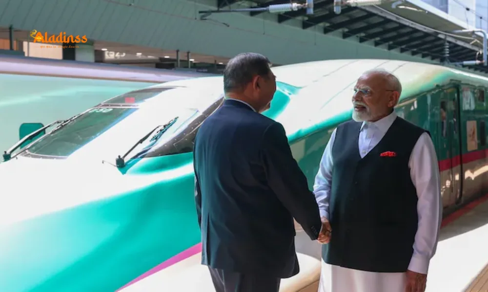 PM Modi Rides Shinkansen, Greeted with ‘Modi-san’ in Sendai