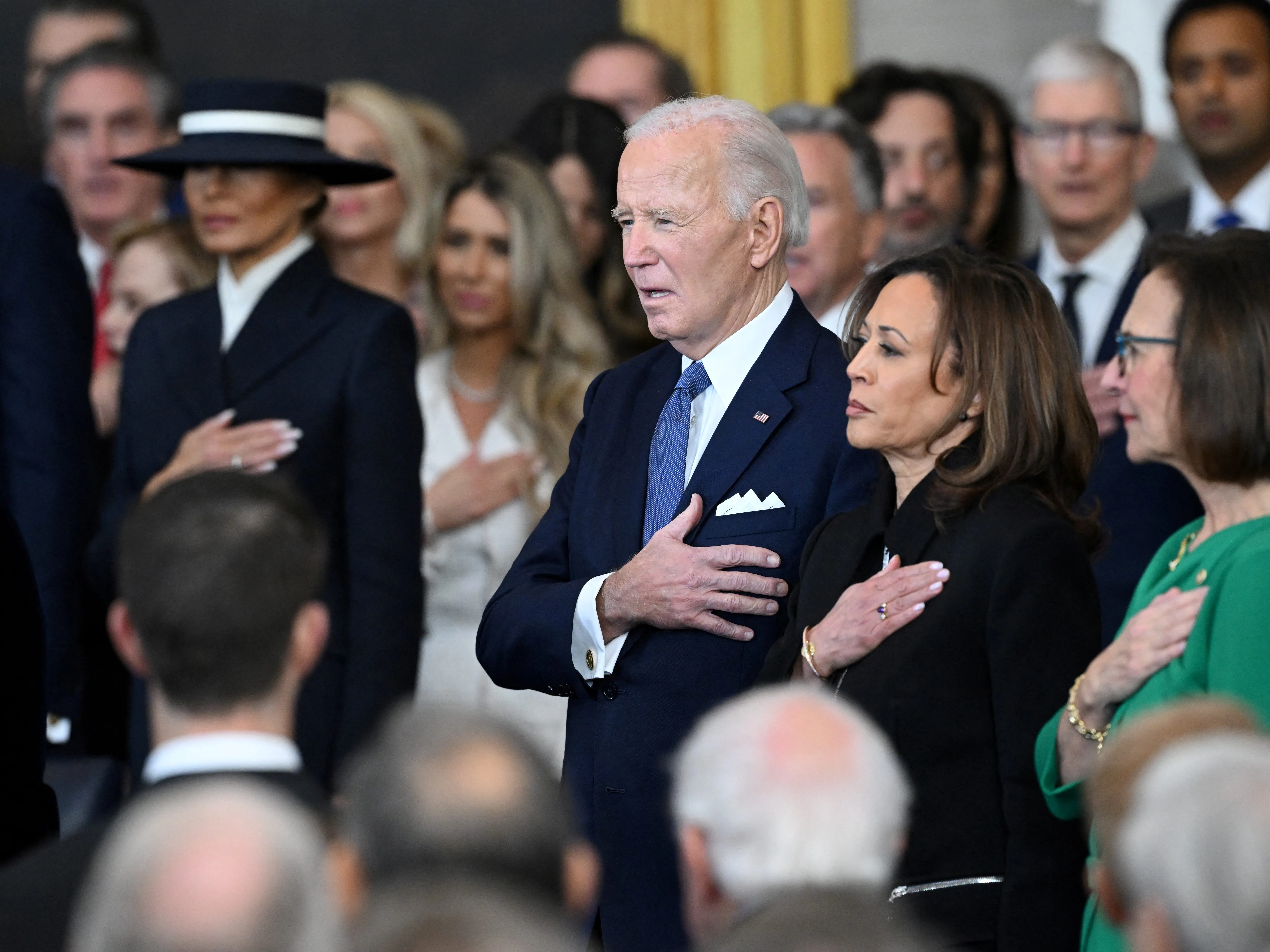 Gaza peace deal Trump Biden Clinton praise