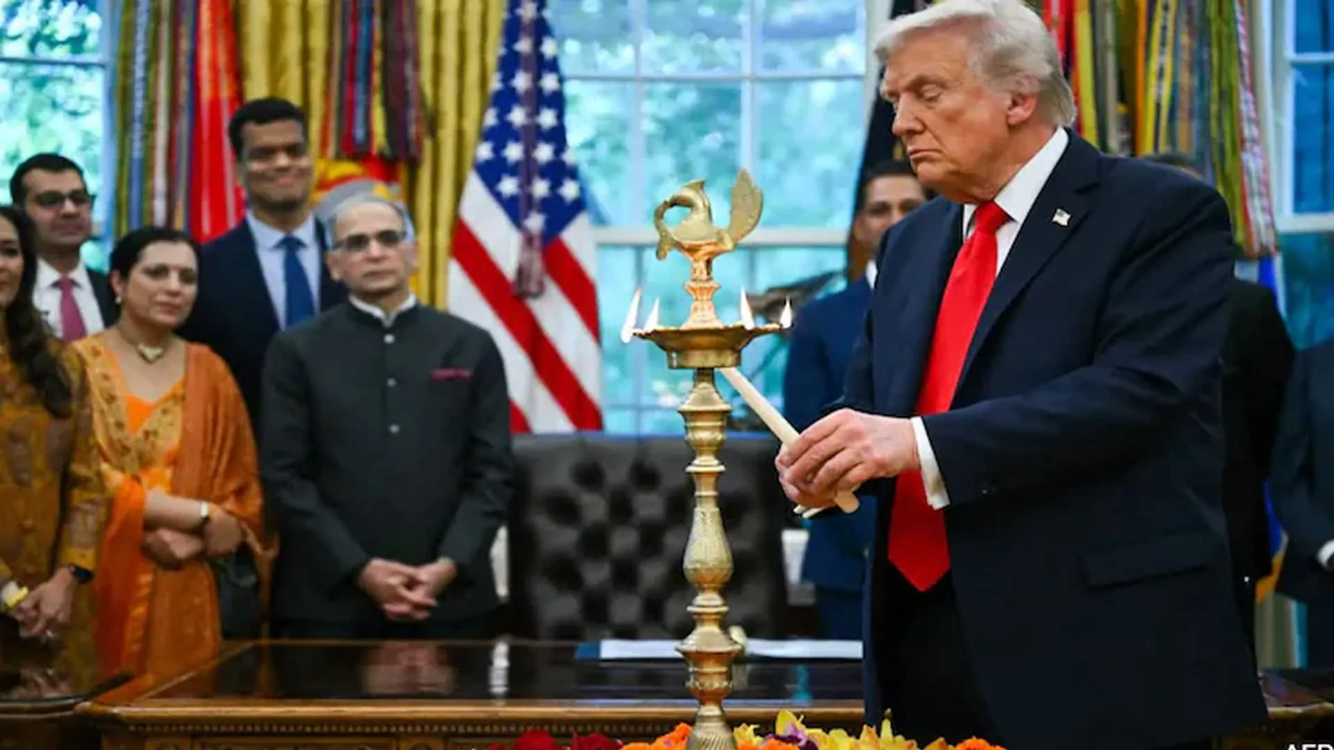 Modi Trump Diwali Call