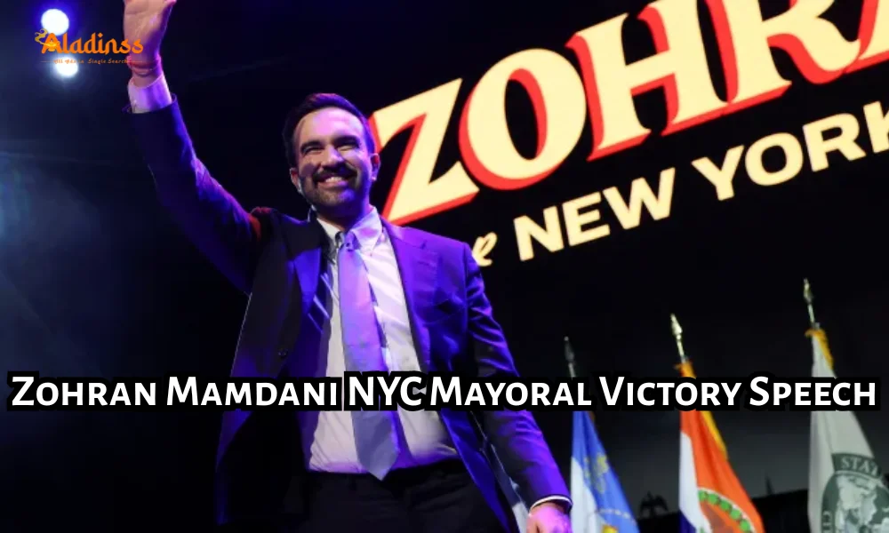 Zohran Mamdani NYC Mayoral Victory Speech