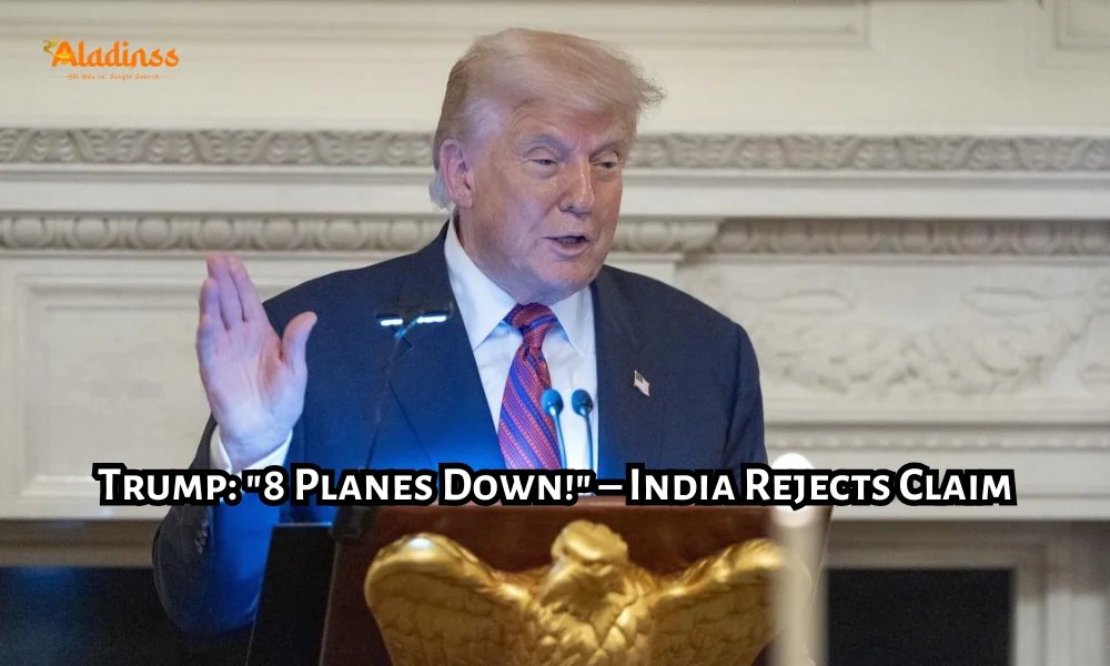 Trump Says 8 Planes Down in India Pakistan Clash India Denies