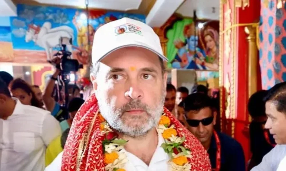 Darbhanga yatra dais incident alleged abuse against PM Modi