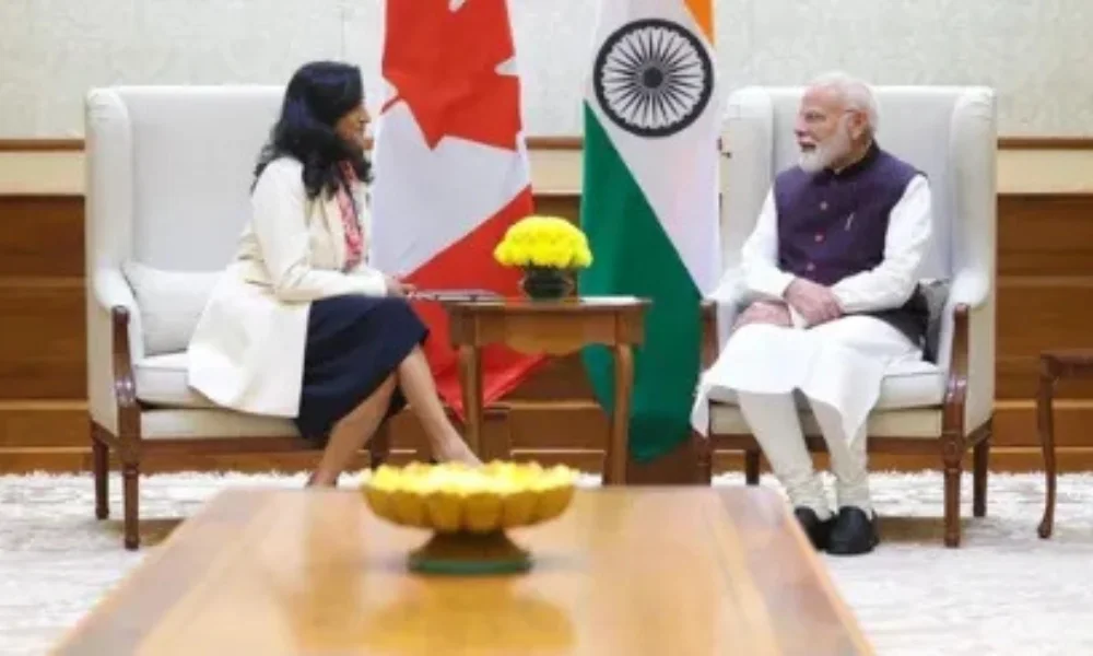 Anita Anand PM Modi meeting