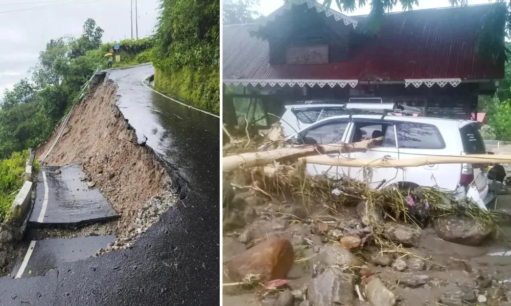 darjeeling landslide heavy rain