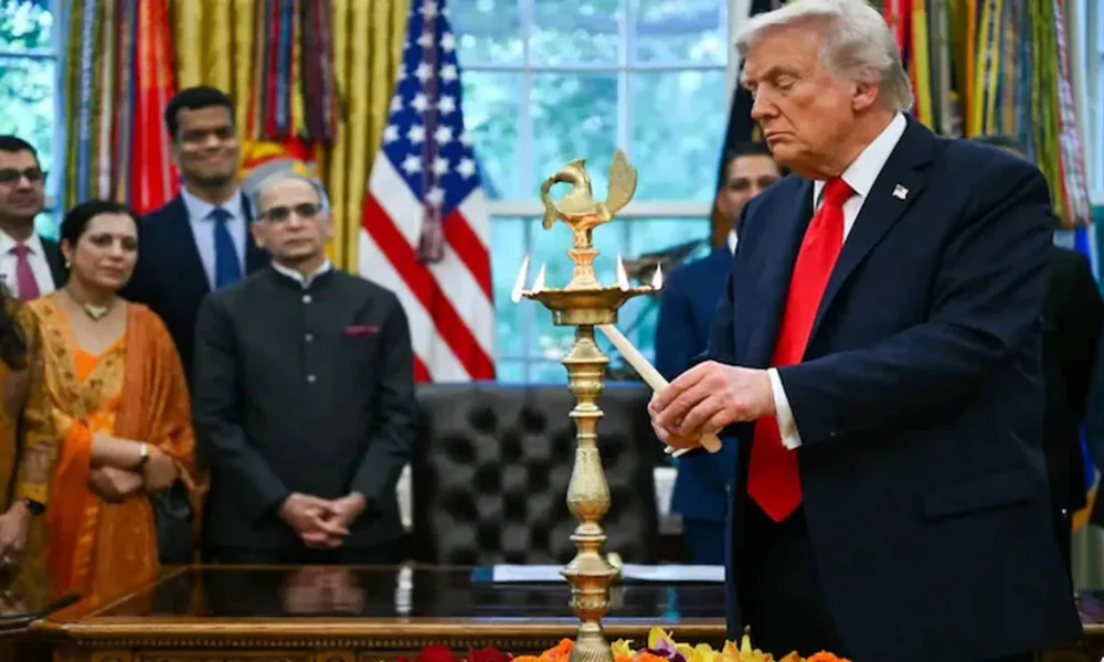 Modi Trump Diwali Call