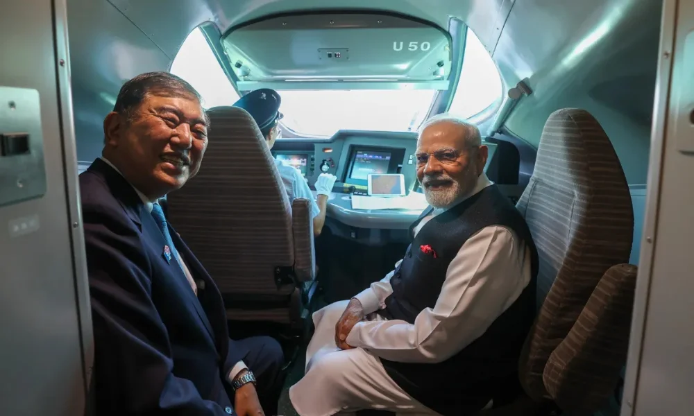 PM Modi Shinkansen Sendai Japan Visit