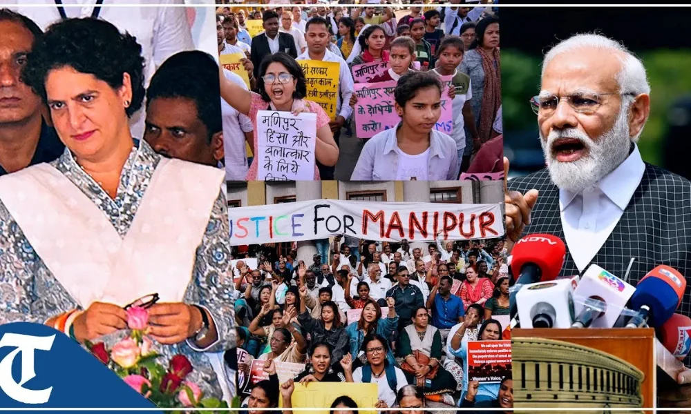 Priyanka Gandhi Kharge Modi Manipur Visit