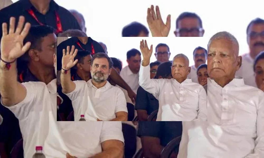 Rahul Gandhi in Voter Power Yatra in Bihar