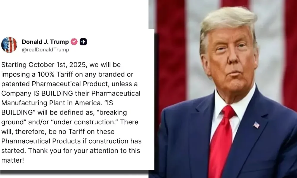 Trump 100% tariff on pharmaceutical imports impact on India