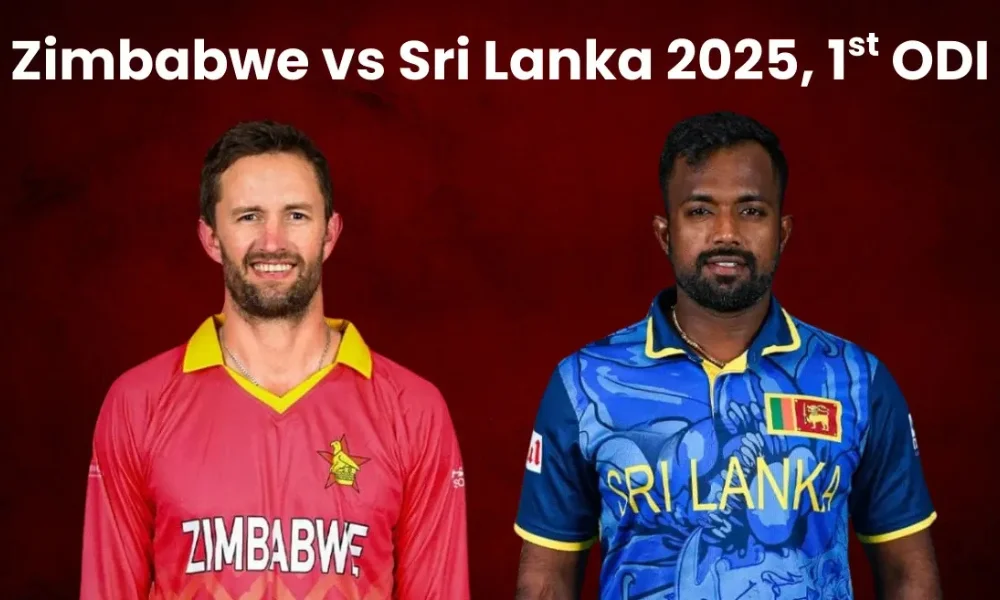 ZIM vs SL Live Score 1st ODI Updates