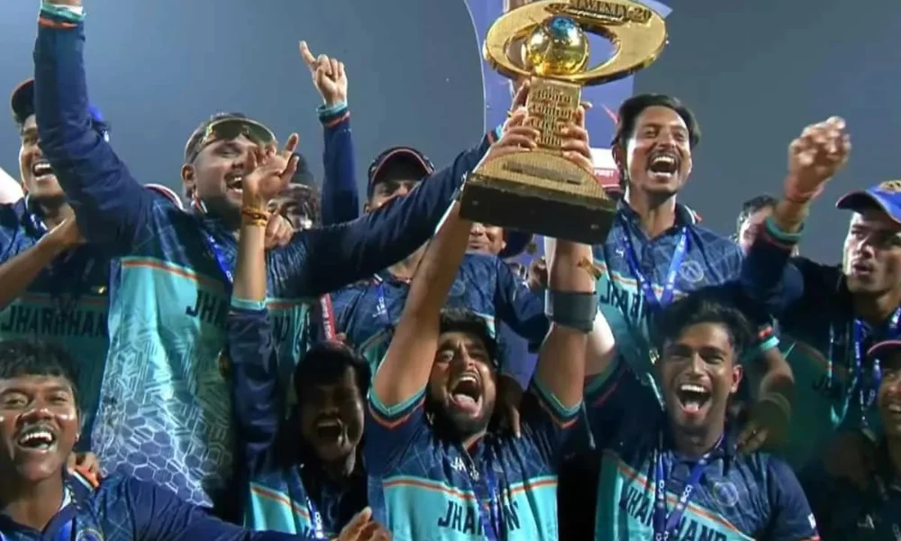 Jharkhand 262 for 3 highest T20 final score record report