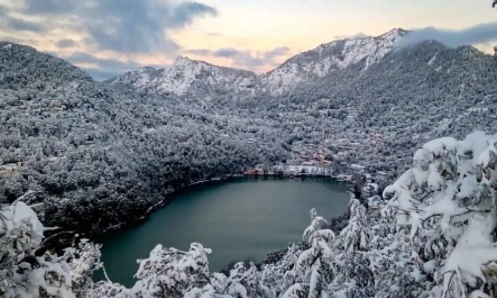 Nainital winter lake view