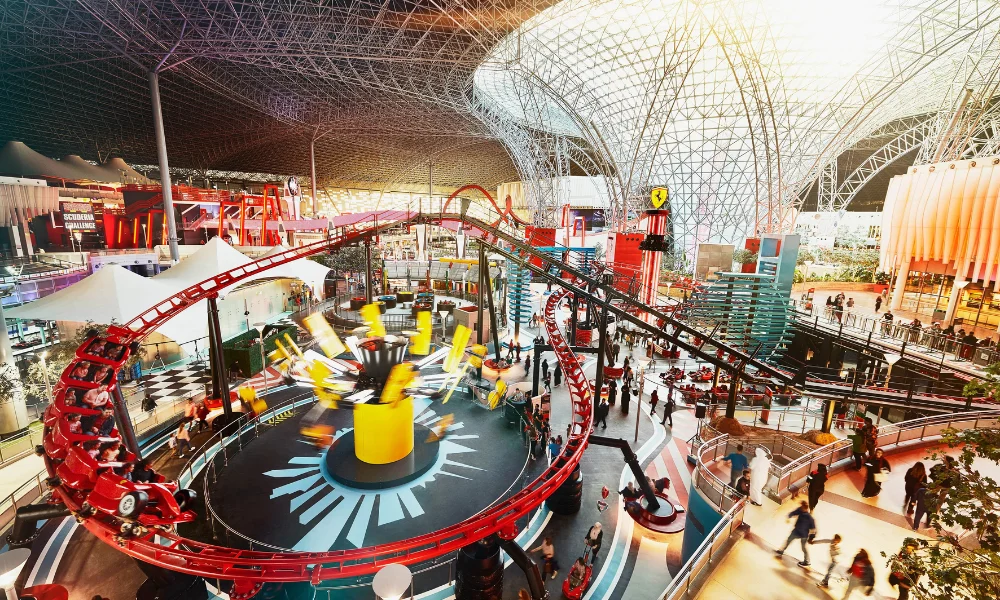 Ferrari World fastest roller coaster adventure