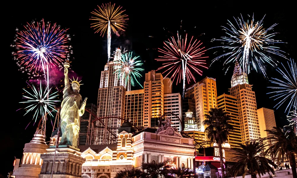 Las Vegas Strip New Year Celebration