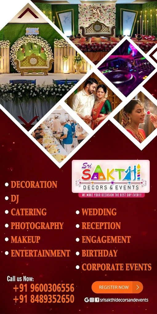 Image of: Sri Sakthi Decors and Events | Premier Wedding Event Planner & Stage Decoration in Tirunelveli, Tamil Nadu 4
