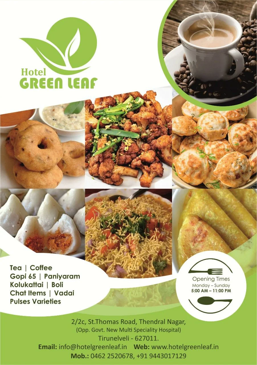 Image of: Hotel Green Leaf Authentic Vegetarian Restaurant in Thendral Nagar, Tirunelveli 2