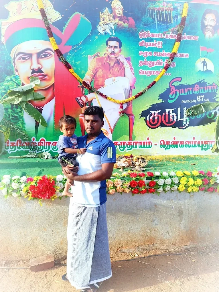 Image of: Maveeran Sundralinganar Statue Thenkalam Pudur 3