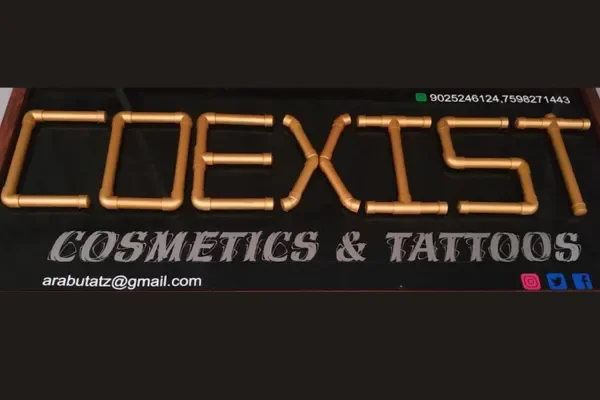 Image of: Coexist Tattoo and cosmetics