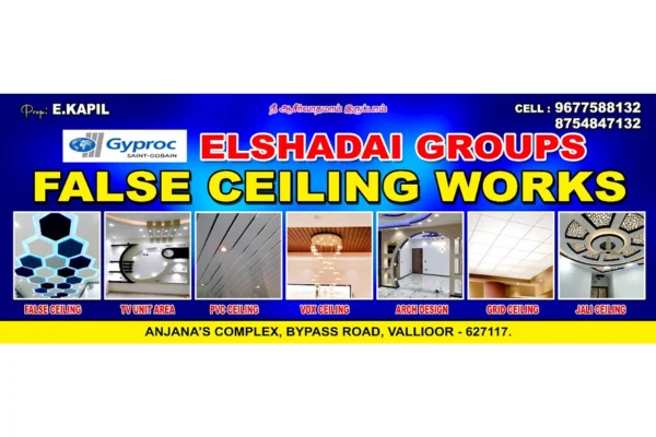 Image of: Elshadai Groups Best False Ceiling And Interior Design in Valliyur