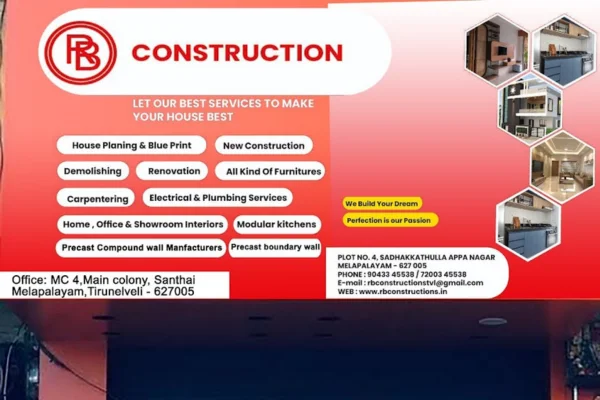 Image of: RB Construction Tirunelveli | Premier Building Services