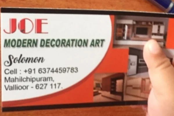 Image of: Joe Modern Interior Work Expert Interior Solutions in Valliyur