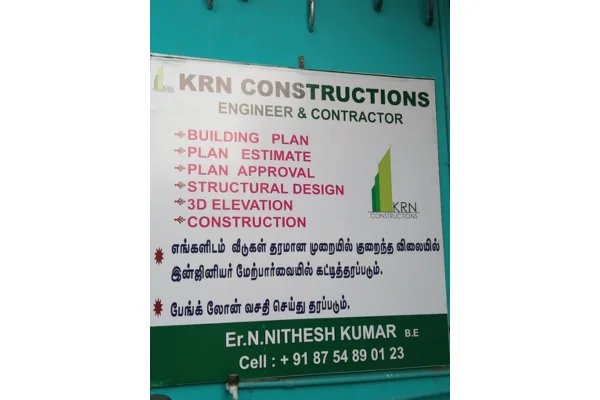 Image of: KRN Constructions Leading Civil Engineering in Sathankulam