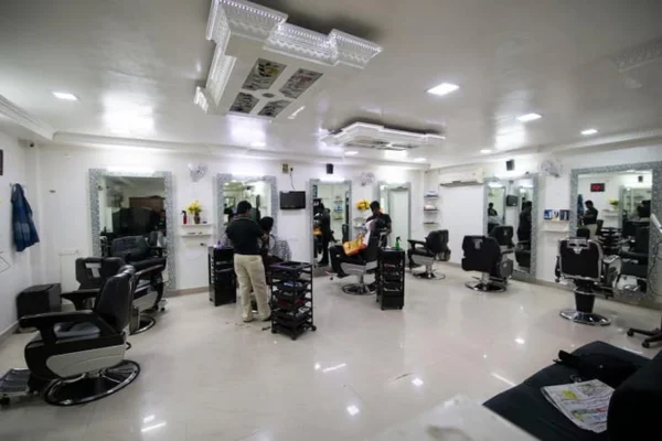 Image of: New Black and White Beauty Parlour Expert Haircuts and Skincare