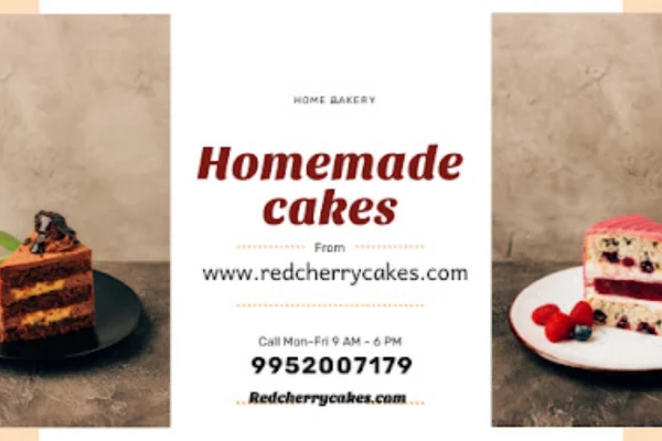 Image of: The Red Cherry Cakes Homemade Cakes in KTC Nagar Tirunelveli