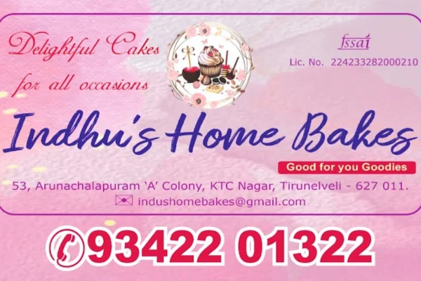 Image of: Indhus Home Bakes in Tirunelveli