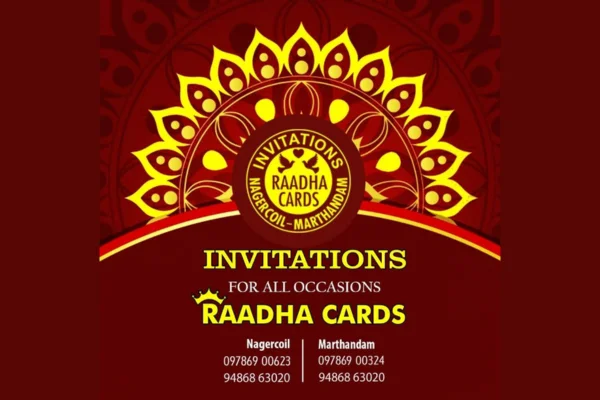 Image of: Raadha Cards in Nagercoil Wedding Cards and Printing Services