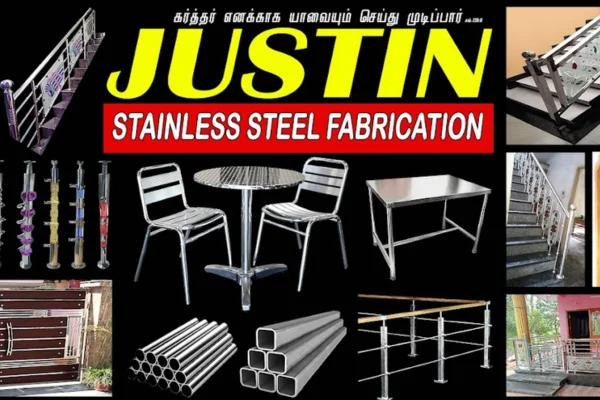 Image of: Justin Stainless Steel Works Karungal Tamil Nadu