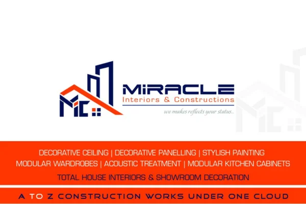Image of: Miracle Interiors and Constructions in Marthandam