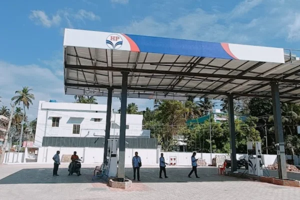 Image of: HP JB Petroleum Fuel Station Colachel Irumbili Junction