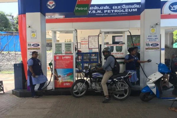 Image of: YSN Petroleum HP Fuel Station Arumanai Tamil Nadu