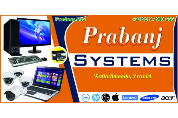 Image of: Prabanj Systems Computer Sales and Service Eraniel