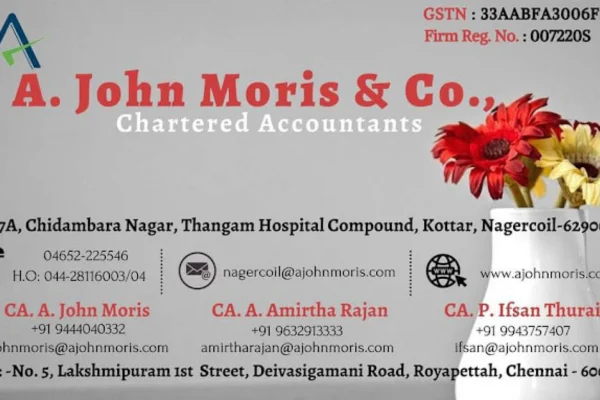Image of: John Moris Co Chartered Accountants in Nagercoil