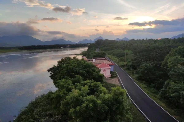 Image of: Birds Watchtower at Theroor Lake Tamil Nadu