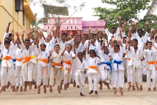 Image of: Kyokushin Karate Children Dojo in Marthandam